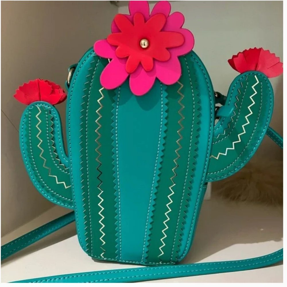Kate Spade New Horizons Lizard Cactus Crossbody bag purse nwot - Picture 5 of 6